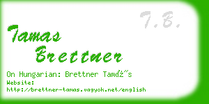 tamas brettner business card